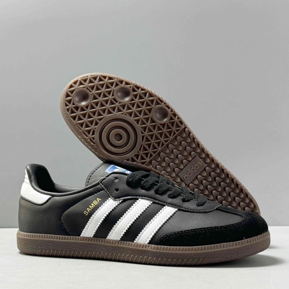 NWT SAMBA OG comfortable casual wear-resistant low shoes unisex sneakers black - Picture 2 of 4